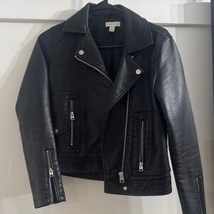 Topshop Black Leather Jacket
